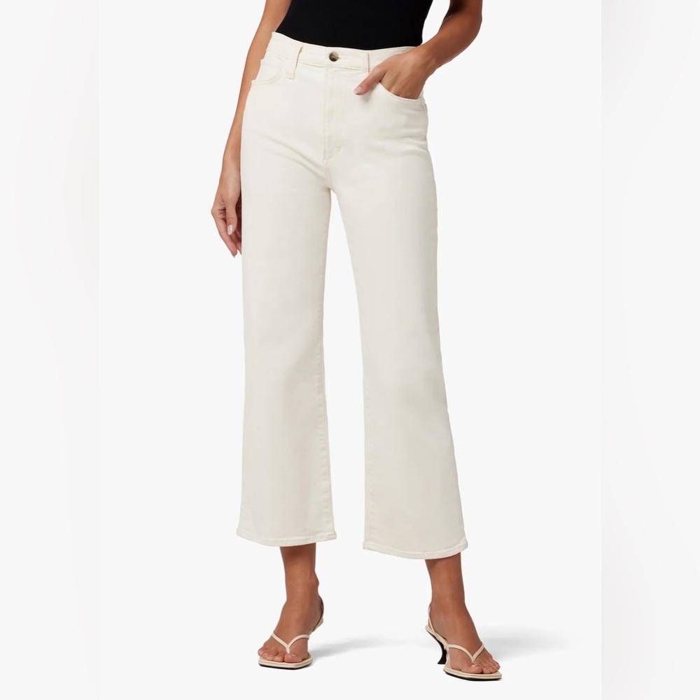Joe’s Jeans HIGH RISE WIDE LEG CROP The Blake  // VINTAGE STRETCH // ECRU NWOT